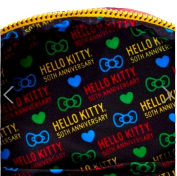 NEW Loungefly Sanrio Hello Kitty 50th Anniversary Coin Bag Backpack - Picture 6 of 13
